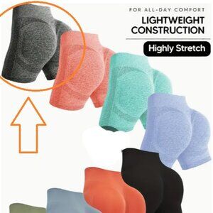 Heathered Grey booty-lift 3" biker short